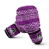 Purple Cheetah Leopard Pattern Print Boxing Gloves-grizzshop