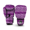 Purple Cheetah Leopard Pattern Print Boxing Gloves-grizzshop