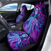 Purple Cyber Skeleton Print Car Seat Covers-grizzshop