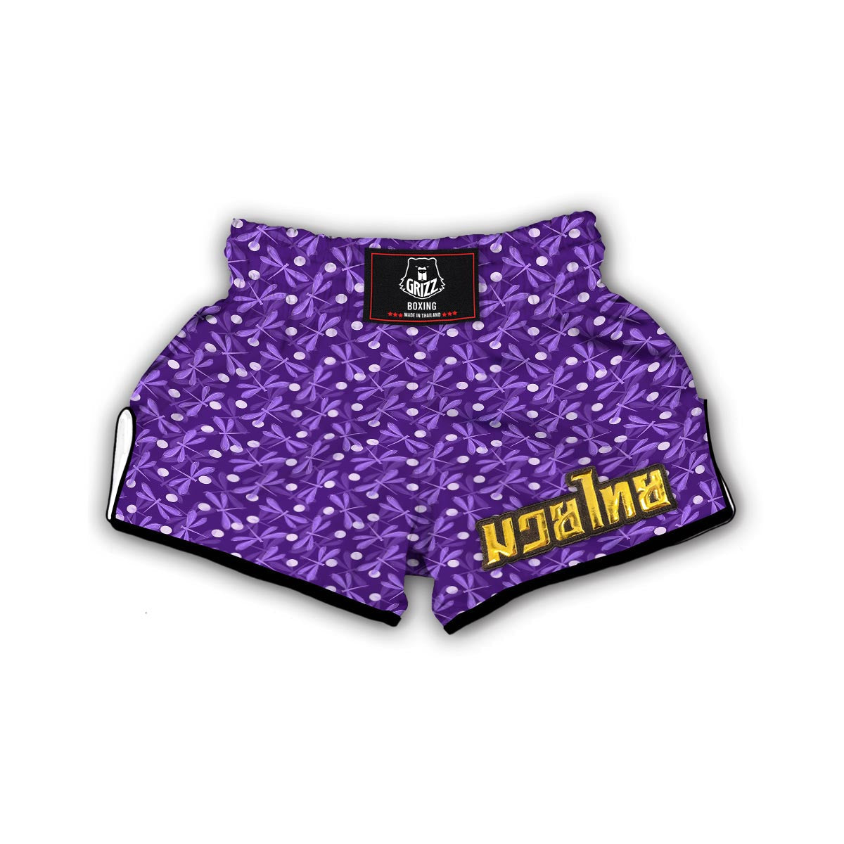 Purple Dragon fly Muay Thai Boxing Shorts-grizzshop