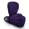 Purple Egg Skin Dragon Pattern Print Boxing Gloves-grizzshop