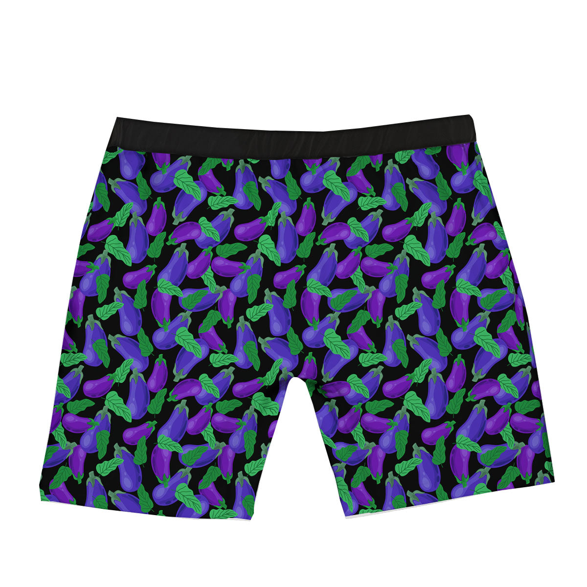 Purple Eggplant Print Pattern Boxer Briefs-grizzshop