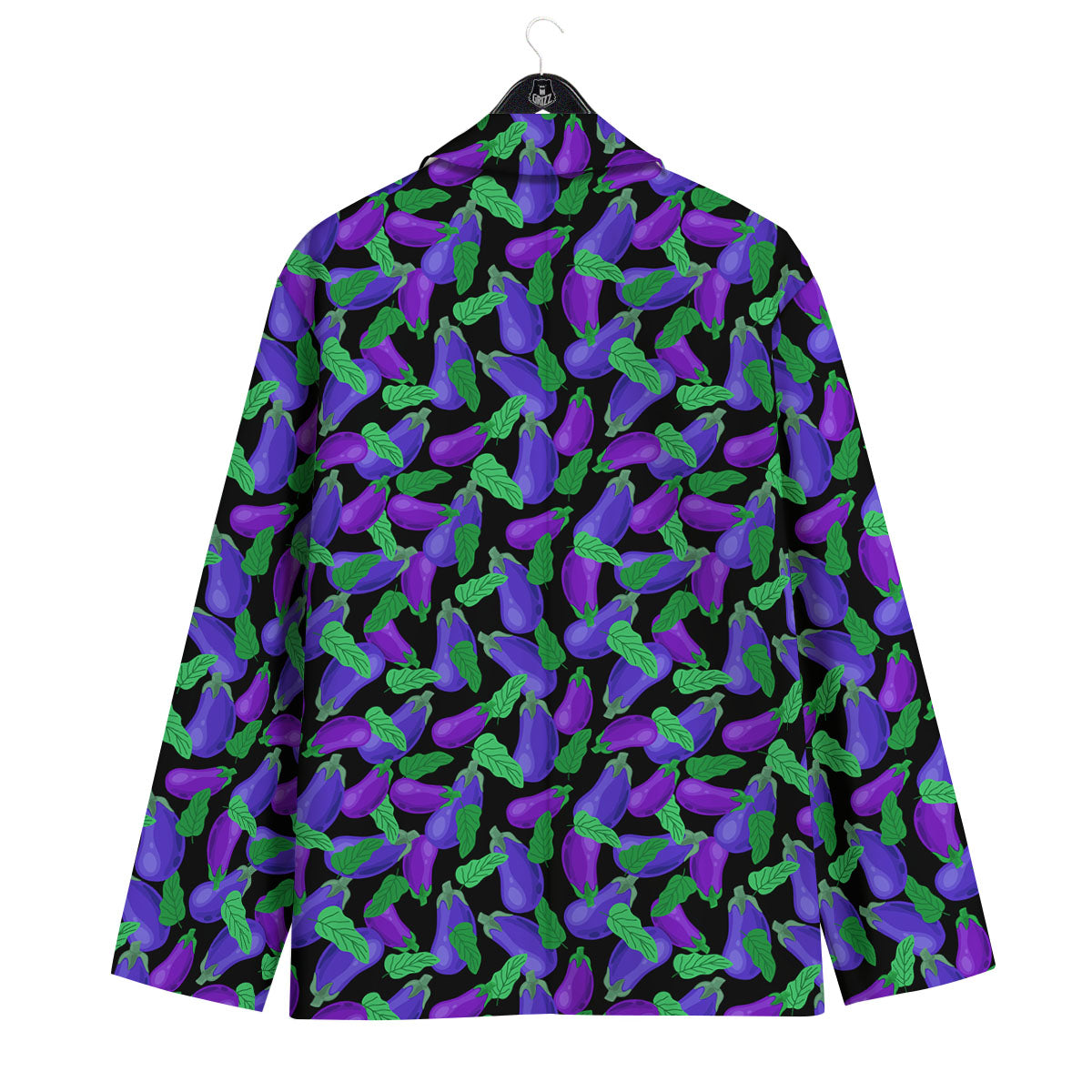 Purple Eggplant Print Pattern Men's Sport Coat-grizzshop