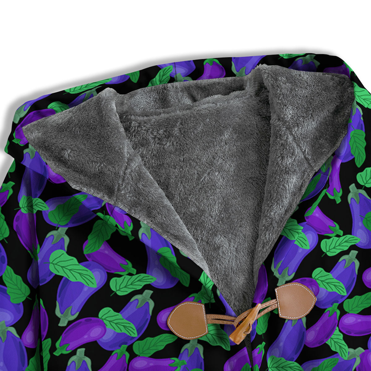 Purple Eggplant Print Pattern Men's Windbreaker Jacket-grizzshop