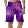 Purple Galaxy Space Men's Shorts-grizzshop