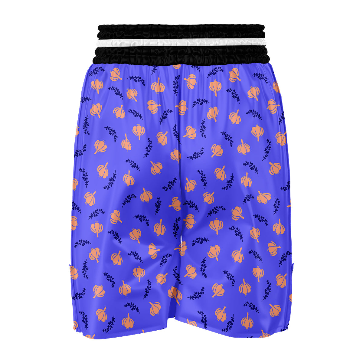 Purple Garlic Print Pattern Boxing Shorts-grizzshop