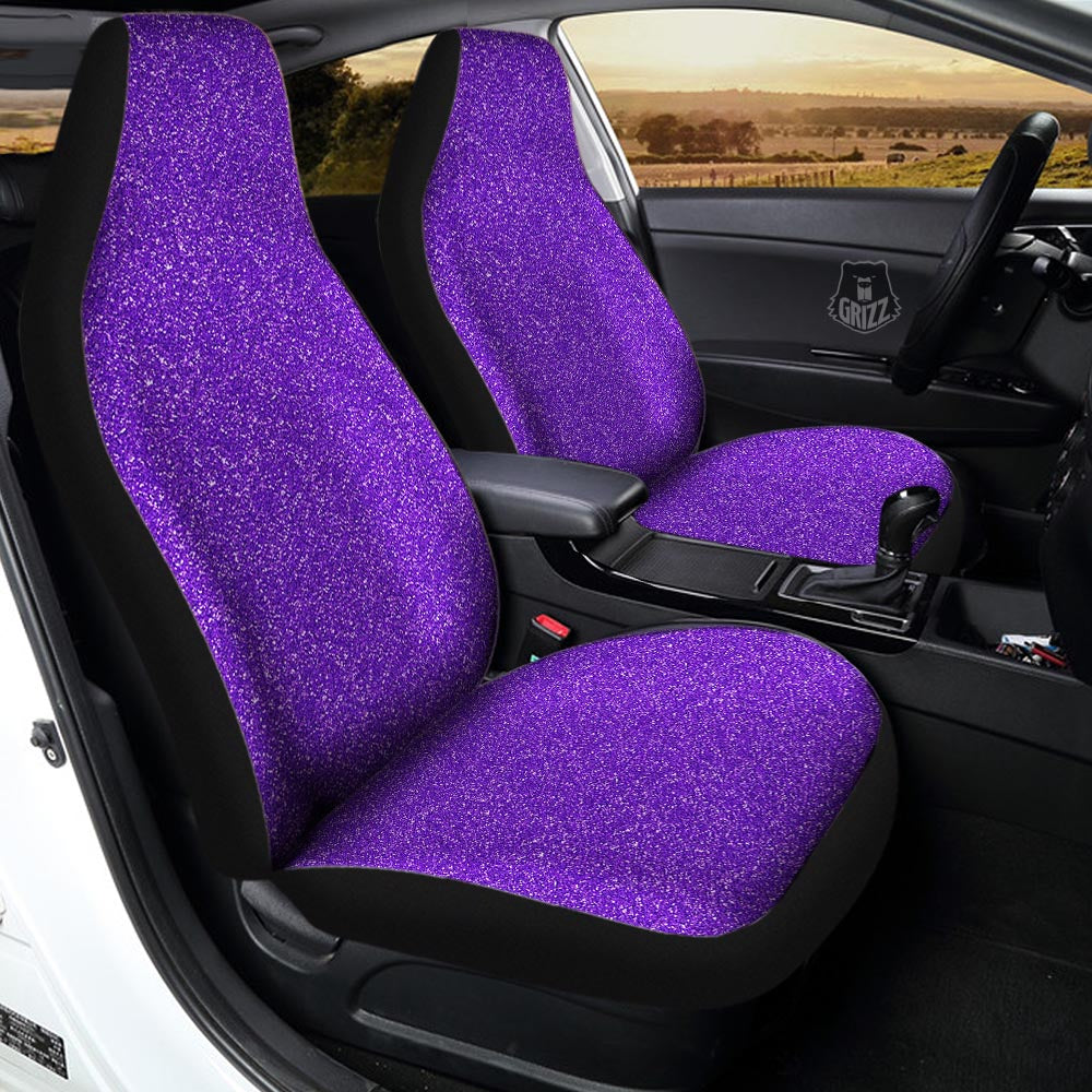 Purple Glitter Artwork Print Car Seat Covers-grizzshop