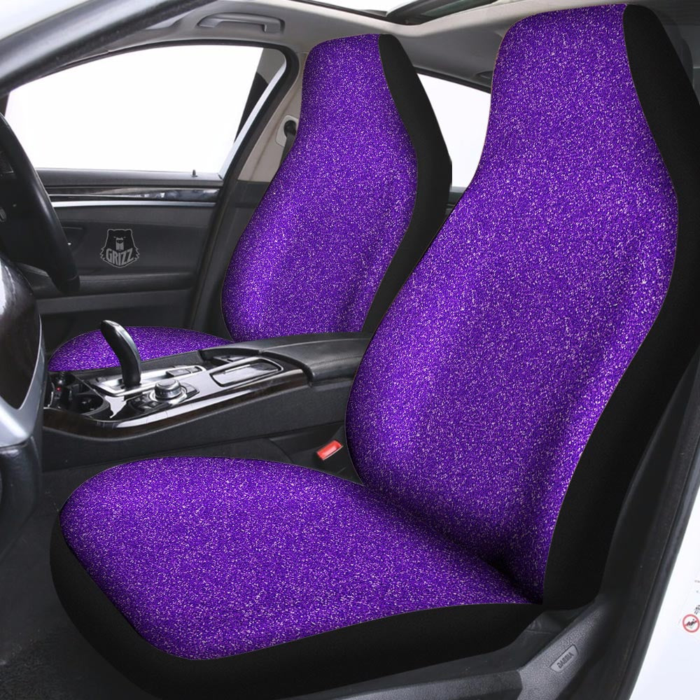 Purple Glitter Artwork Print Car Seat Covers-grizzshop