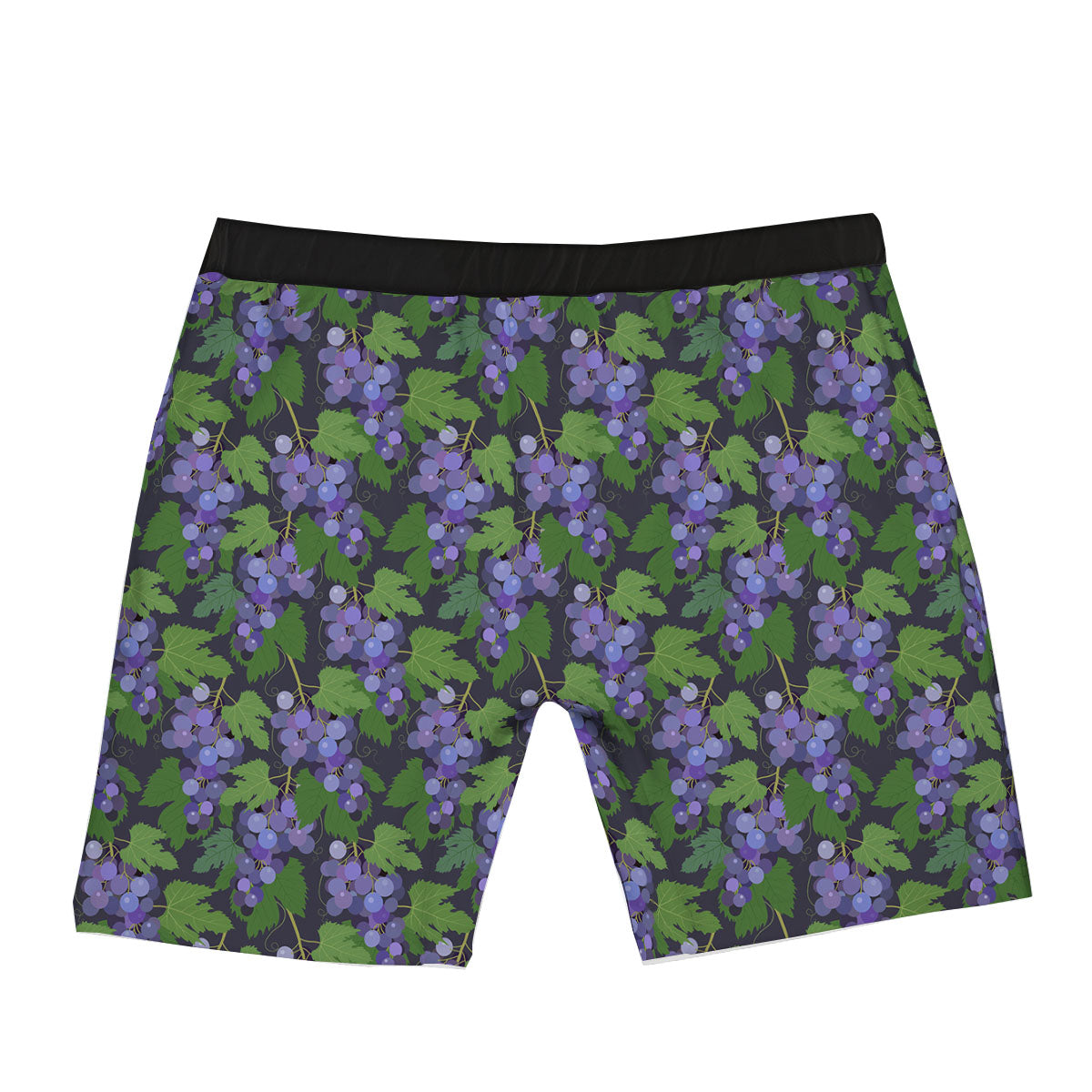 Purple Grapes Print Pattern Boxer Briefs-grizzshop
