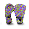 Purple Guava Print Pattern Boxing Gloves-grizzshop