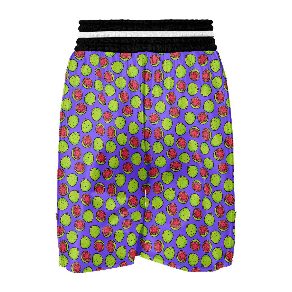 Purple Guava Print Pattern Boxing Shorts-grizzshop