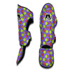 Purple Guava Print Pattern Muay Thai Shin Guards-grizzshop