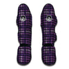 Purple Houndstooth Muay Thai Shin Guards-grizzshop