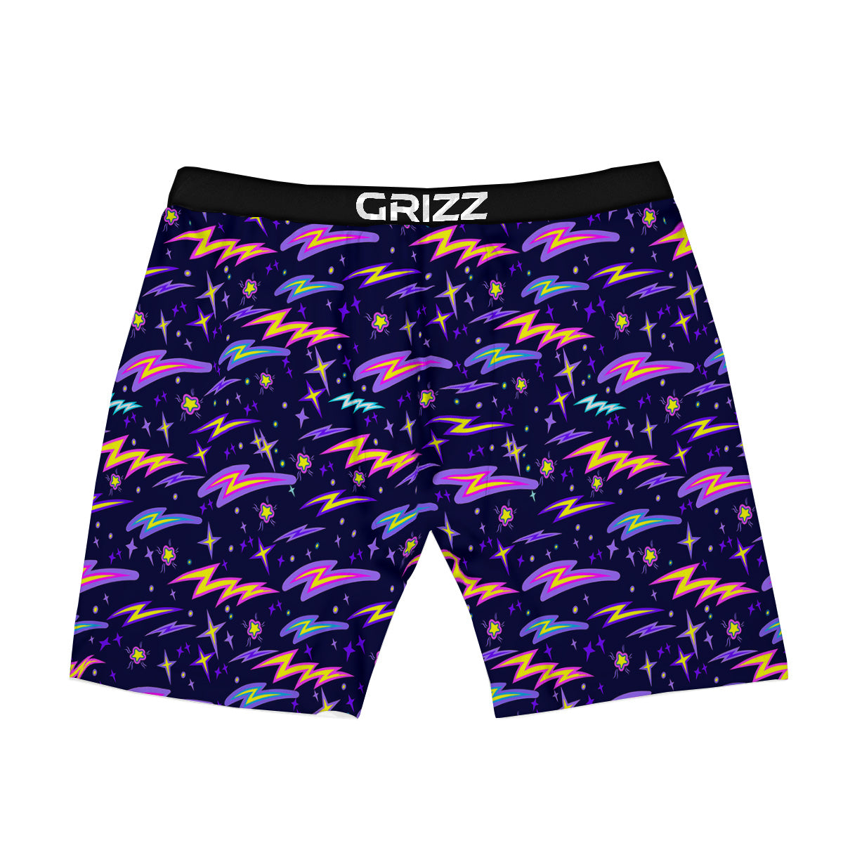 Purple Lightning Flashes Print Pattern Boxer Briefs-grizzshop