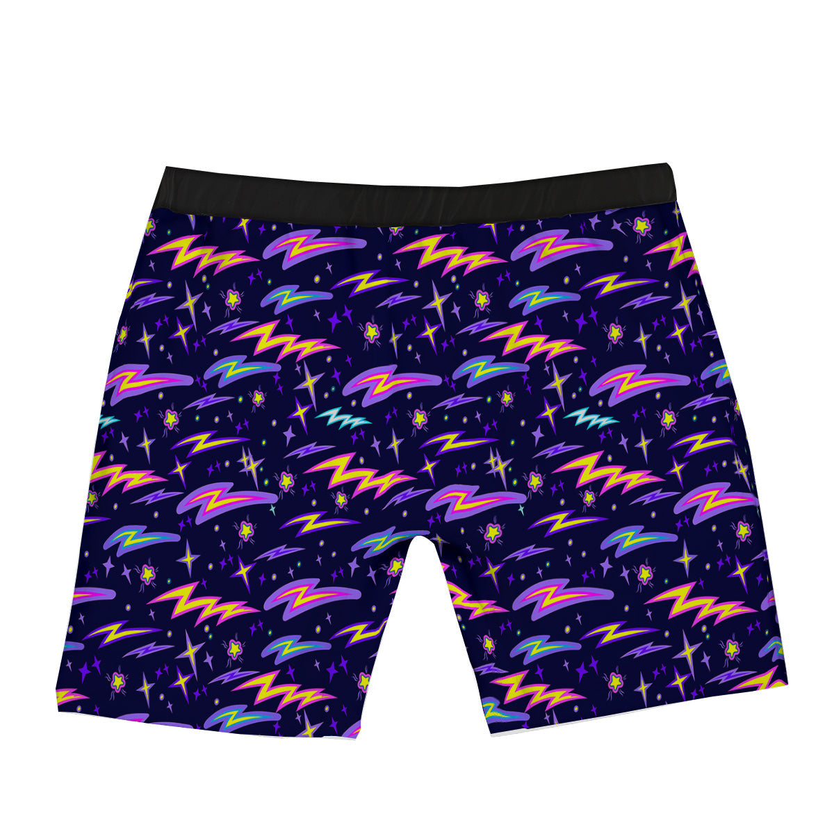 Purple Lightning Flashes Print Pattern Boxer Briefs-grizzshop