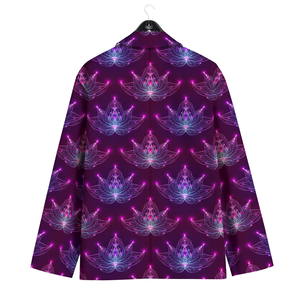 Purple Lotus Boho Print Pattern Men's Sport Coat-grizzshop