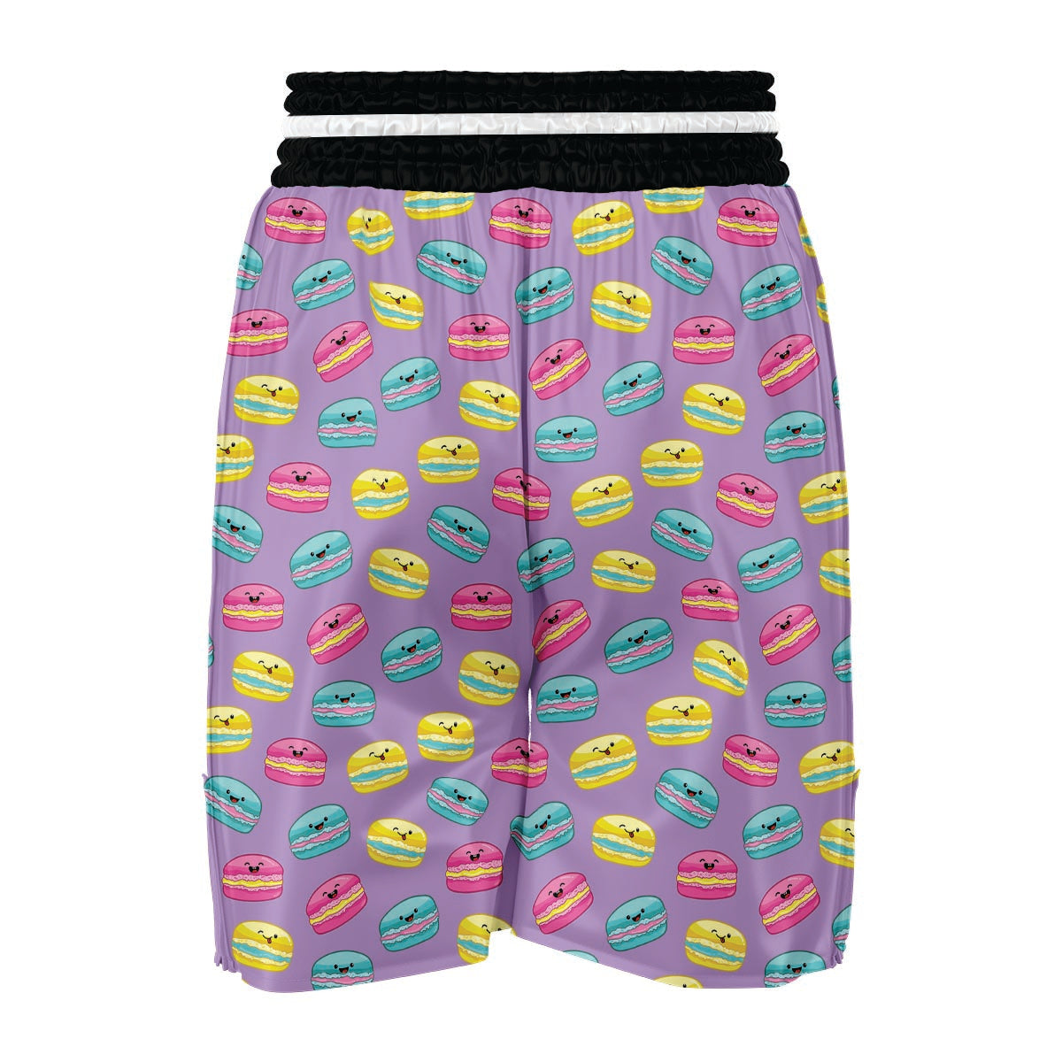 Purple Macaron Boxing Shorts-grizzshop