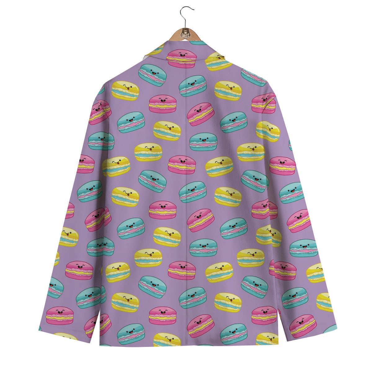 Purple Macaron Men's Blazer-grizzshop