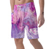 Purple Marble Men's Shorts-grizzshop