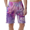 Purple Marble Men's Shorts-grizzshop