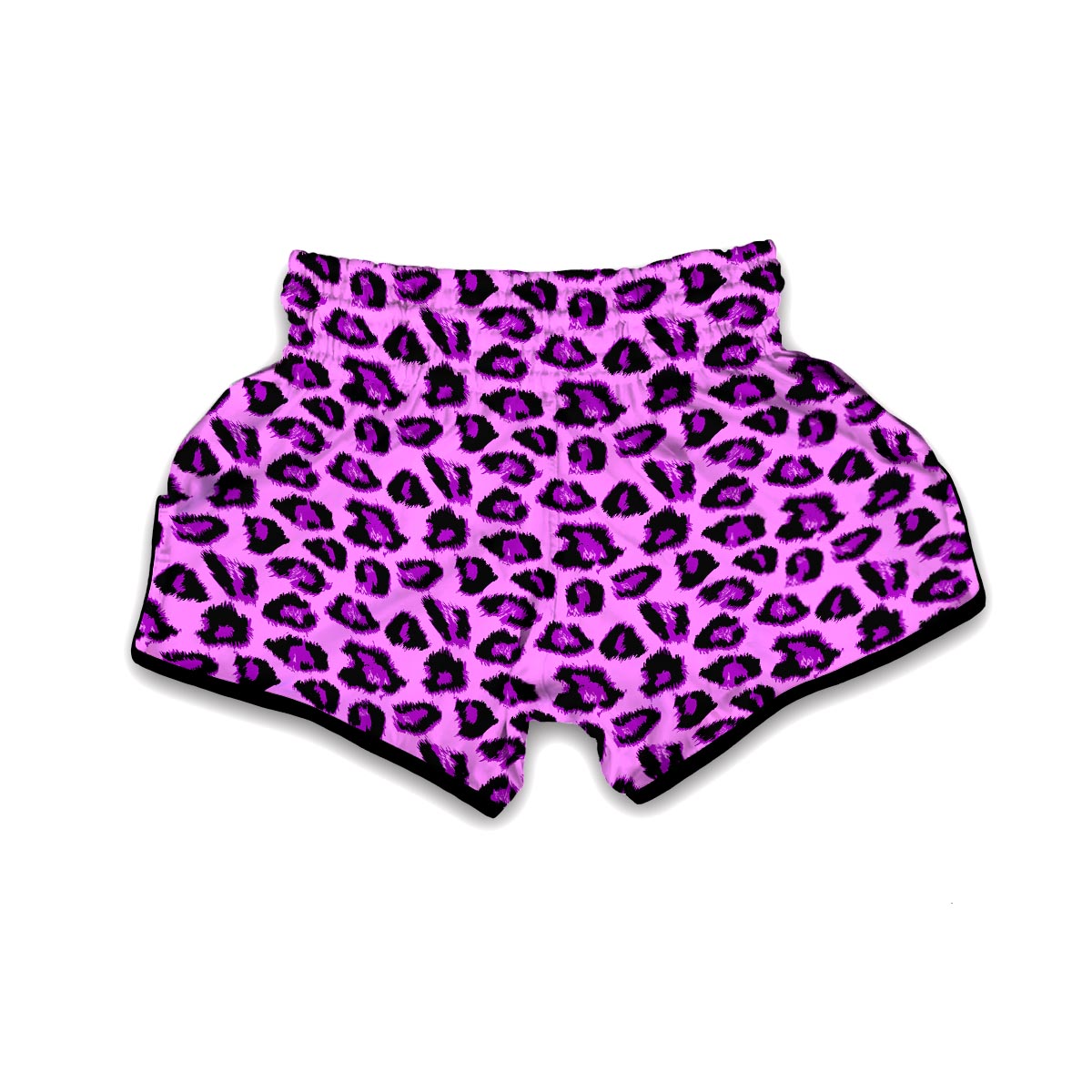 Purple Neon Leopard Muay Thai Boxing Shorts-grizzshop