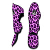 Purple Neon Leopard Muay Thai Shin Guards-grizzshop