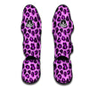 Purple Neon Leopard Muay Thai Shin Guards-grizzshop