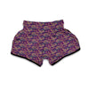 Purple Paisley Muay Thai Boxing Shorts-grizzshop