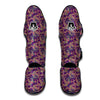 Purple Paisley Muay Thai Shin Guards-grizzshop