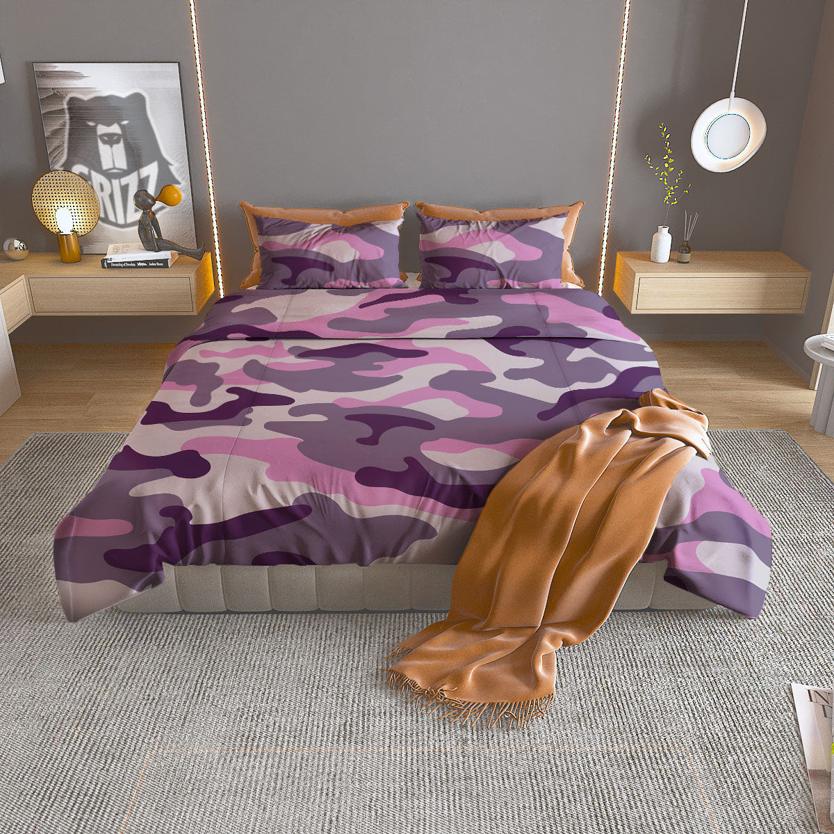 Portrait Yorkshire Terrier Print Duvet Cover Bedding Set