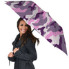 Purple Pink And Grey Camouflage Print Umbrella-grizzshop