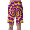 Purple Psychedelic Optical illusion Men's Shorts-grizzshop