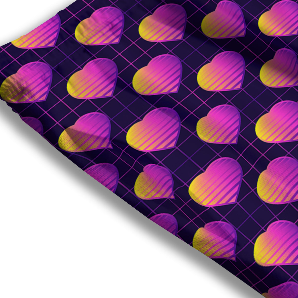 Rose Purple Dark Print Mesh Shorts