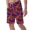 Purple Skull Men's Shorts-grizzshop