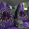 Purple Spider Print Car Seat Covers-grizzshop