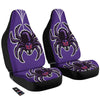 Purple Spider Print Car Seat Covers-grizzshop