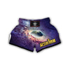 Purple Stardust Galaxy Space Print Muay Thai Boxing Shorts-grizzshop