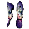 Purple Stardust Galaxy Space Print Muay Thai Shin Guards-grizzshop