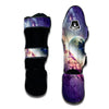 Purple Stardust Galaxy Space Print Muay Thai Shin Guards-grizzshop