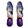 Purple Stardust Galaxy Space Print Muay Thai Shin Guards-grizzshop