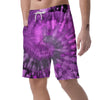 Purple Tie Dye Men's Shorts-grizzshop