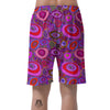 Purple Trippy Hippie Men's Shorts-grizzshop