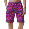 Purple Trippy Hippie Men's Shorts-grizzshop