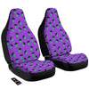 Purple UFO Alien Spaceship Print Pattern Car Seat Covers-grizzshop