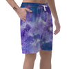 Purple Universe Galaxy Men's Shorts-grizzshop