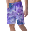 Purple Universe Galaxy Men's Shorts-grizzshop