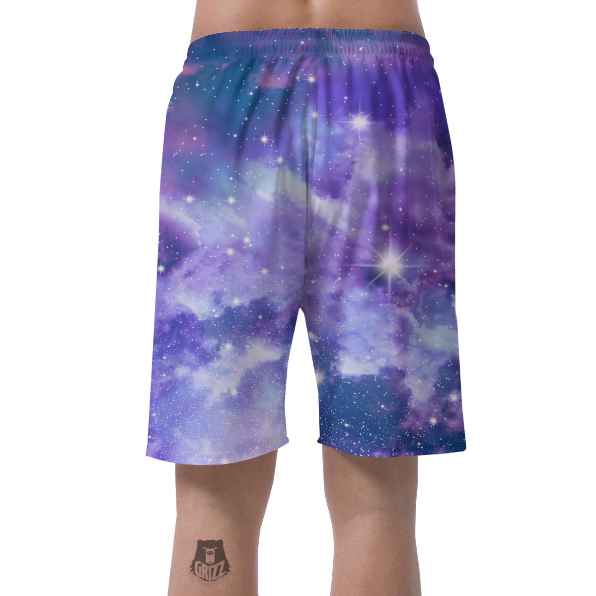 Purple Universe Galaxy Men's Shorts-grizzshop