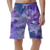 Purple Universe Galaxy Men's Shorts-grizzshop