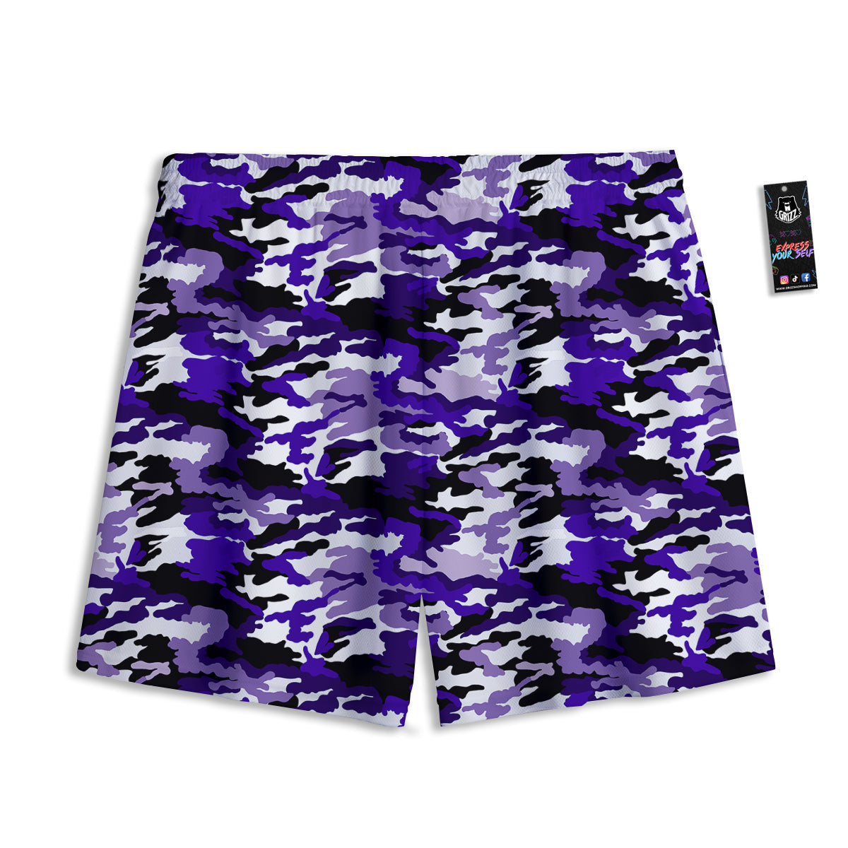 Saint Patrick's Day Green Clover Print Mesh Shorts