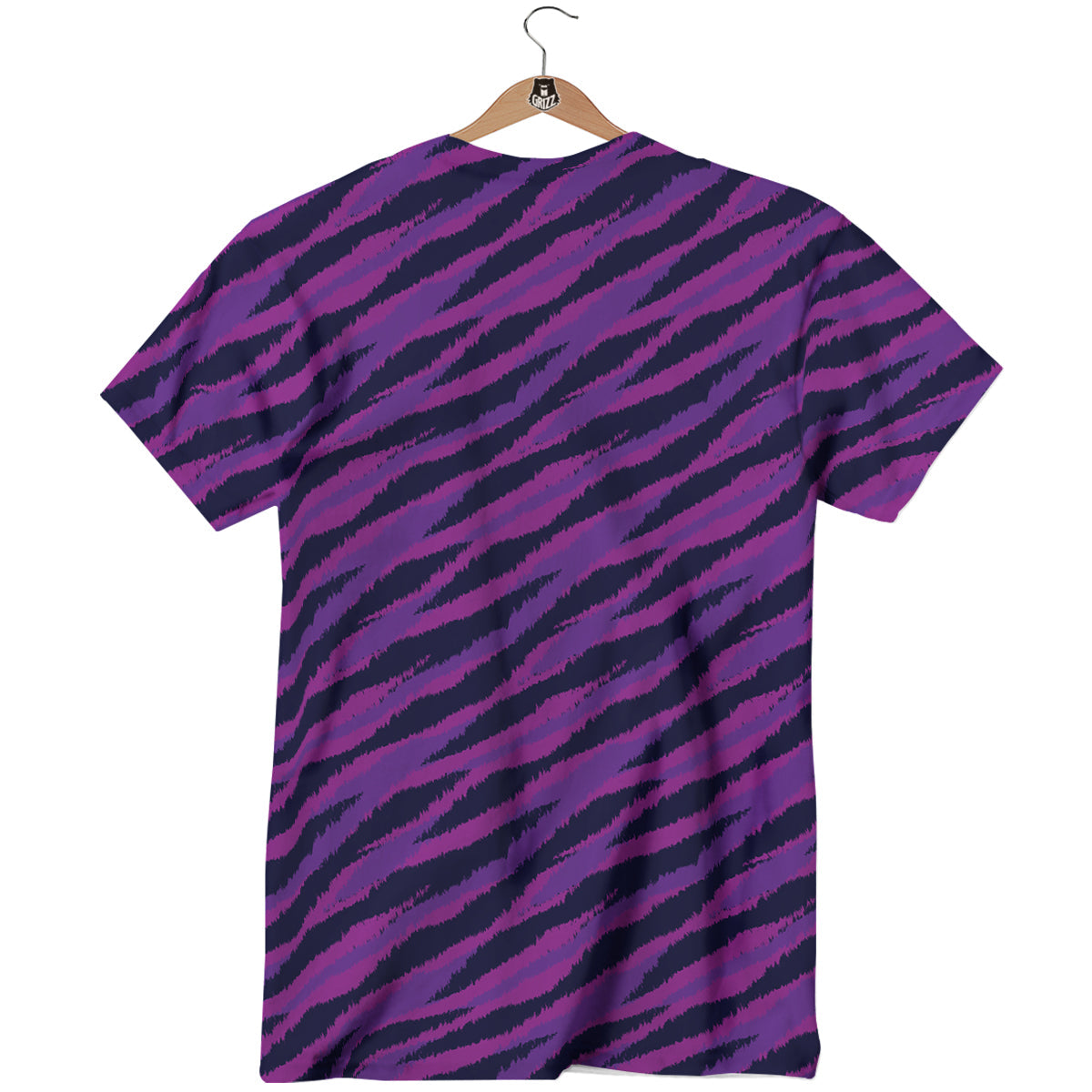Purple Zebra Print T-Shirt-grizzshop
